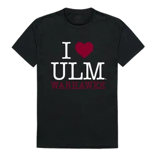 W Republic I Love Tee Shirt Louisiana-Monroe Warhawks 551-331