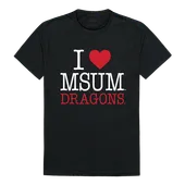 W Republic I Love Tee Shirt Minnesota State Moorhead Dragons 551-343