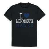 W Republic I Love Tee Shirt Monmouth University 551-345