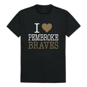 W Republic I Love Tee Shirt Unc Pembroke Braves 551-352