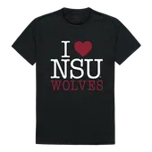 W Republic I Love Tee Shirt Northern State University Wolves 551-355