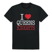 W Republic I Love Tee Shirt Queens College Knights 551-364