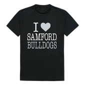 W Republic I Love Tee Shirt Samford University Bulldogs 551-375