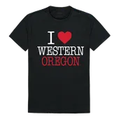 W Republic I Love Tee Shirt Western Oregon Wolves 551-406