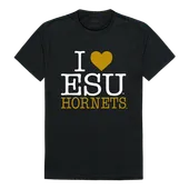 W Republic I Love Tee Shirt Emporia State University Hornets 551-423