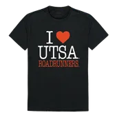 W Republic I Love Tee Shirt Texas San Antonio Roadrunners 551-435