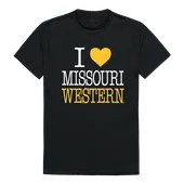 W Republic I Love Tee Shirt Missouri Western State University Griffons 551-439