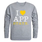 W Republic I Love Crewneck Sweatshirt Appalachian State Mountaineers 552-104