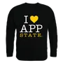 W Republic I Love Crewneck Sweatshirt Appalachian State Mountaineers 552-104