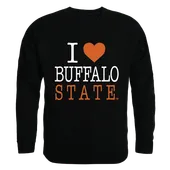 W Republic I Love Crewneck Sweatshirt Buffalo State College Bengals 552-107