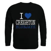 W Republic I Love Crewneck Sweatshirt Creighton University Bluejays 552-118