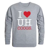 W Republic I Love Crewneck Sweatshirt Houston Cougars 552-123