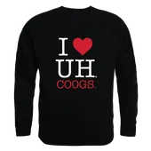 W Republic I Love Crewneck Sweatshirt Houston Cougars 552-123