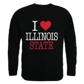 W Republic I Love Crewneck Sweatshirt Illinois Fighting Illini 552-124