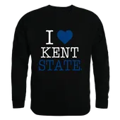 W Republic I Love Crewneck Sweatshirt Kent State Golden Flashes 552-128