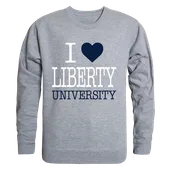 W Republic I Love Crewneck Sweatshirt Liberty Flames 552-129