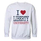 W Republic I Love Crewneck Sweatshirt Liberty Flames 552-129