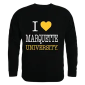 W Republic I Love Crewneck Sweatshirt Marquette Golden Eagles 552-130