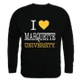 W Republic I Love Crewneck Sweatshirt Marquette Golden Eagles 552-130