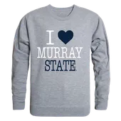 W Republic I Love Crewneck Sweatshirt Murray State Racers 552-135