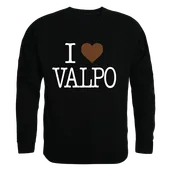 W Republic I Love Crewneck Sweatshirt Valparaiso Crusaders 552-154