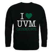 W Republic I Love Crewneck Sweatshirt Vermont Catamounts 552-155