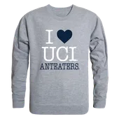 W Republic I Love Crewneck Sweatshirt Uc Irvine Anteaters 552-162