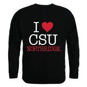 W Republic I Love Crewneck Sweatshirt Cal State Northridge Matadors 552-166