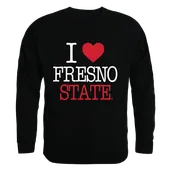 W Republic I Love Crewneck Sweatshirt Fresno State Bulldogs 552-169