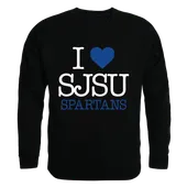 W Republic I Love Crewneck Sweatshirt San Jose State Spartans 552-173