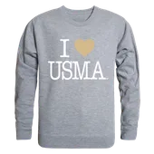 W Republic I Love Crewneck Sweatshirt United States Military Academy Black Knights 552-174