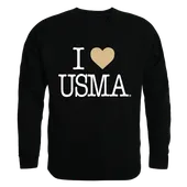 W Republic I Love Crewneck Sweatshirt United States Military Academy Black Knights 552-174