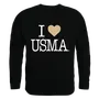 W Republic I Love Crewneck Sweatshirt United States Military Academy Black Knights 552-174