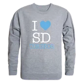 W Republic I Love Crewneck Sweatshirt San Diego Toreros 552-197