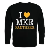 W Republic I Love Crewneck Sweatshirt Wisconsin Milwaukee Panthers 552-199