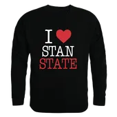 W Republic I Love Crewneck Sweatshirt Cal State Stanislaus Warriors 552-208