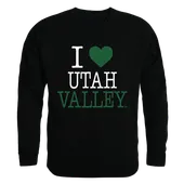 W Republic I Love Crewneck Sweatshirt Utah Valley University Wolverines 552-210