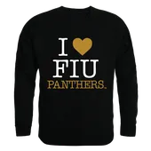 W Republic I Love Crewneck Sweatshirt Florida International Golden Panthers 552-219