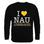 W Republic I Love Crewneck Sweatshirt Northern Arizona Lumberjacks 552-227