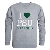 W Republic I Love Crewneck Sweatshirt Portland State Vikings 552-229