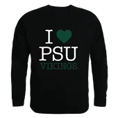 W Republic I Love Crewneck Sweatshirt Portland State Vikings 552-229