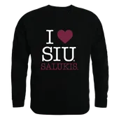 W Republic I Love Crewneck Sweatshirt Southern Illinois Salukis 552-234