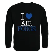 W Republic I Love Crewneck Sweatshirt Air Force Falcons 552-242