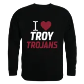 W Republic I Love Crewneck Sweatshirt Troy Trojans 552-254