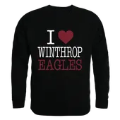 W Republic I Love Crewneck Sweatshirt Winthrop Eagles 552-255