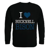 W Republic I Love Crewneck Sweatshirt Bucknell University Bisons 552-273