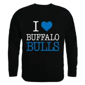 W Republic I Love Crewneck Sweatshirt Buffalo Bulls 552-274