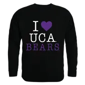 W Republic I Love Crewneck Sweatshirt Central Arkansas Bears 552-278