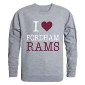 W Republic I Love Crewneck Sweatshirt Fordham Rams 552-305