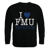 W Republic I Love Crewneck Sweatshirt Francis Marion Patriots 552-306